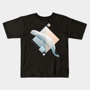 Beluga Whale - Beautifully Styled Oceanic Mammal Kids T-Shirt